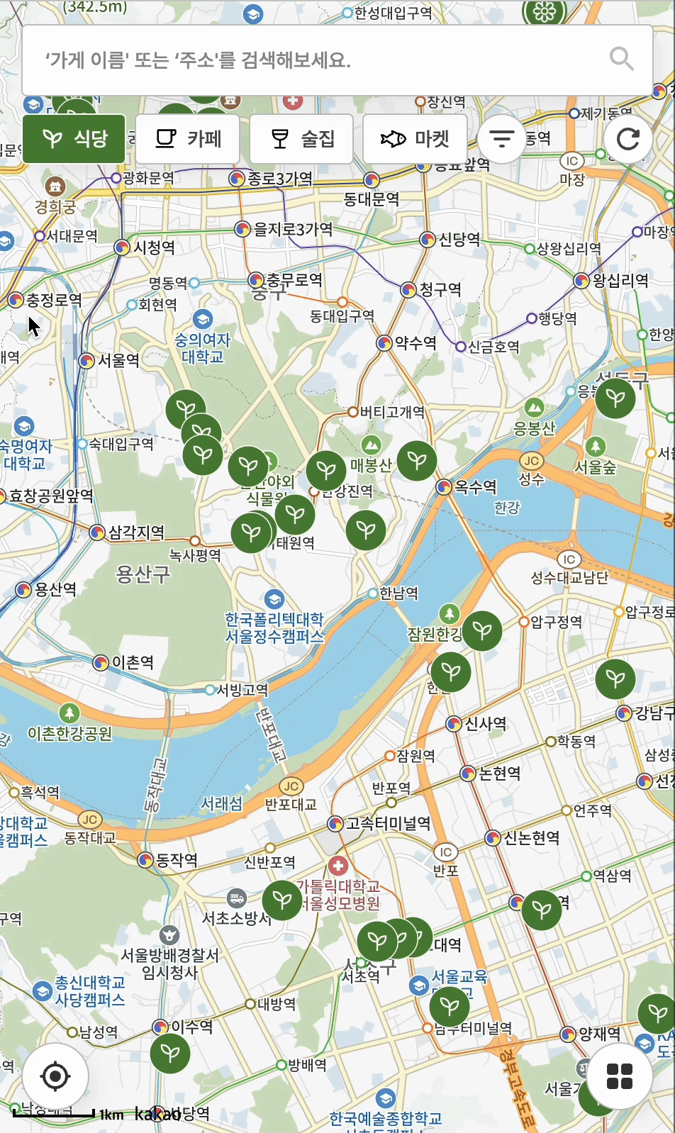 Map & Search